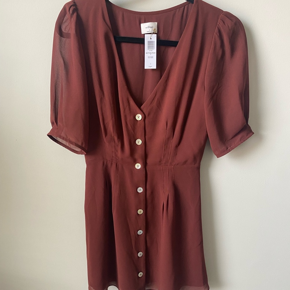 Aritzia Wilfred Button Down Dress